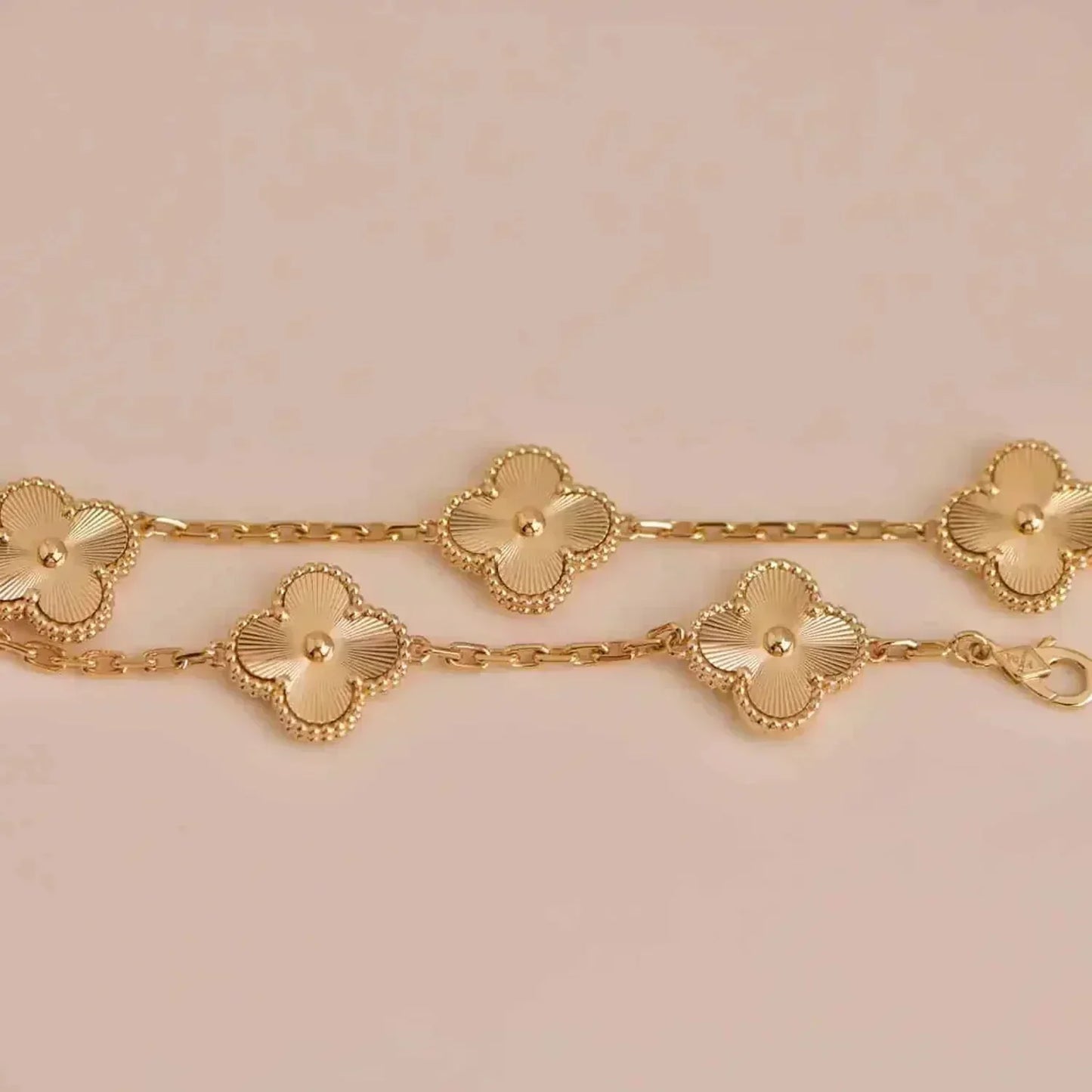 [BIJOUX]CLOVER 5 FLOWERS LASER BRACELET