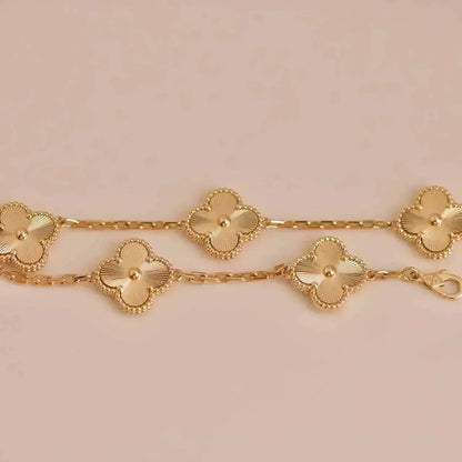 [BIJOUX]CLOVER 5 FLOWERS LASER BRACELET