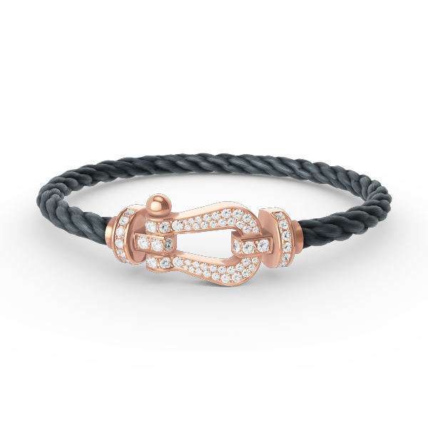 [BIJOUX]FORCE LARGE HORSESHOE FULL DIAMOND BRACELET ROSE GOLD