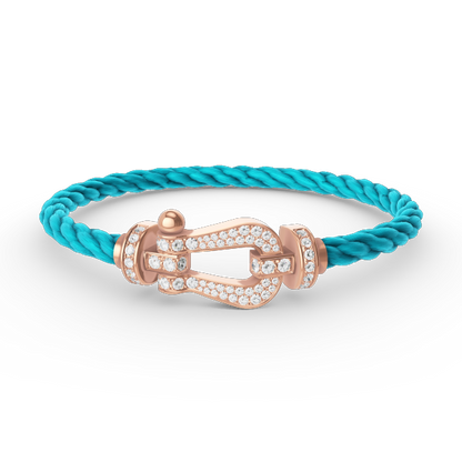 [BIJOUX]FORCE LARGE HORSESHOE FULL DIAMOND BRACELET ROSE GOLD