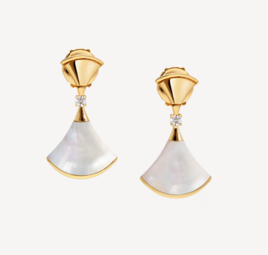 [BIJOUX]DREAM MOP 1 DIAMOND EARRINGS