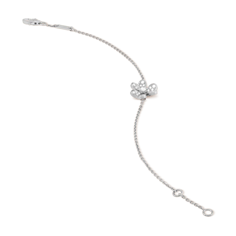 [BIJOUX]FRIVOLE SILVER FLOWER DIAMOND BRACELET