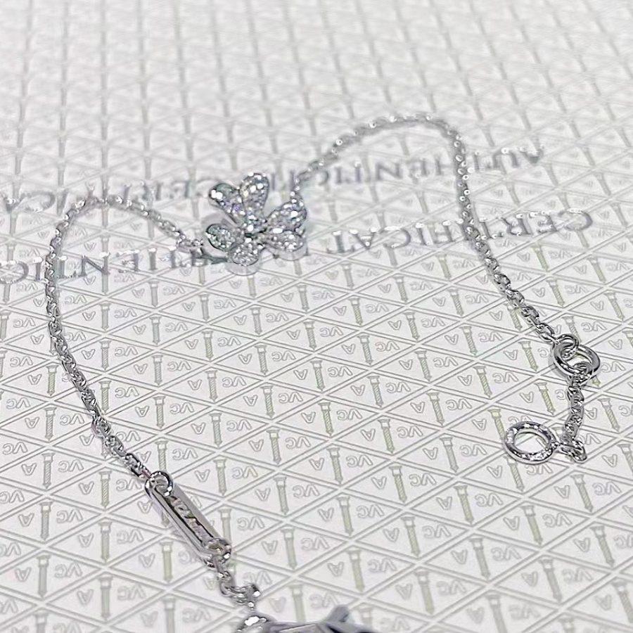 [BIJOUX]FRIVOLE SILVER FLOWER DIAMOND BRACELET