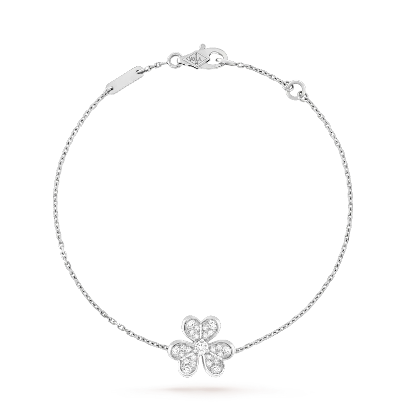 [BIJOUX]FRIVOLE SILVER FLOWER DIAMOND BRACELET