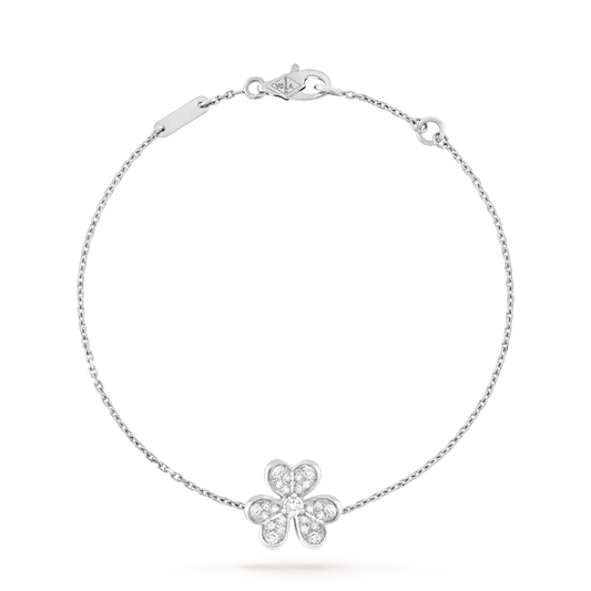 [BIJOUX]FRIVOLE SILVER FLOWER DIAMOND BRACELET