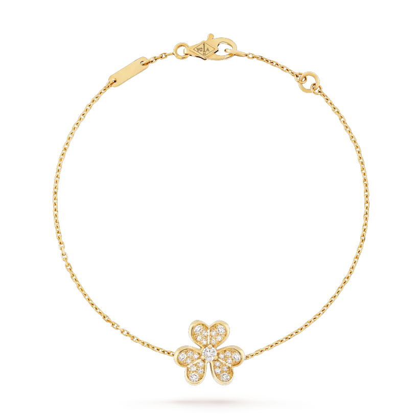 [BIJOUX]FRIVOLE GOLD FLOWER DIAMOND BRACELET