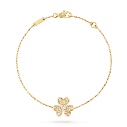 [BIJOUX]FRIVOLE GOLD FLOWER DIAMOND BRACELET