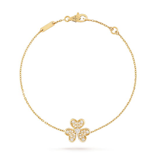 [BIJOUX]FRIVOLE GOLD FLOWER DIAMOND BRACELET