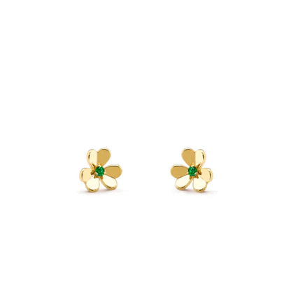 [BIJOUX]FRIVOLE  FLOWER MALACHITE EARRINGS