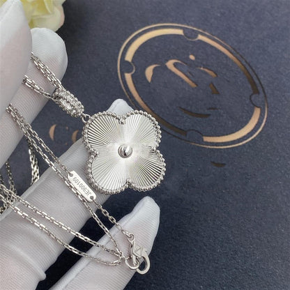 [BIJOUX]CLOVER 25MM SILVER BIG CLOVER NECKLACE