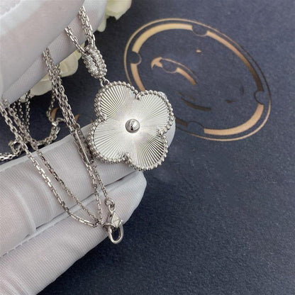 [BIJOUX]CLOVER 25MM SILVER BIG CLOVER NECKLACE