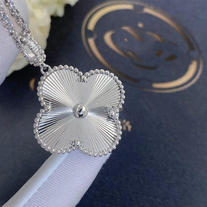 [BIJOUX]CLOVER 25MM SILVER BIG CLOVER NECKLACE