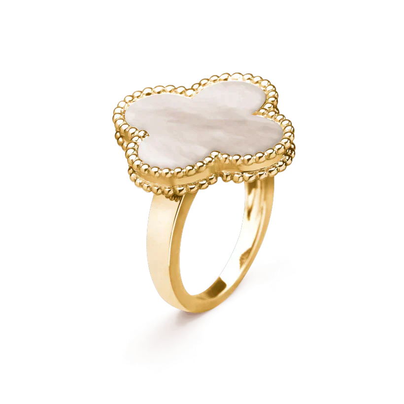 [BIJOUX]CLOVER WHITE MOP RING