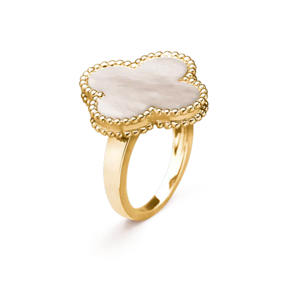 [BIJOUX]CLOVER WHITE MOP RING