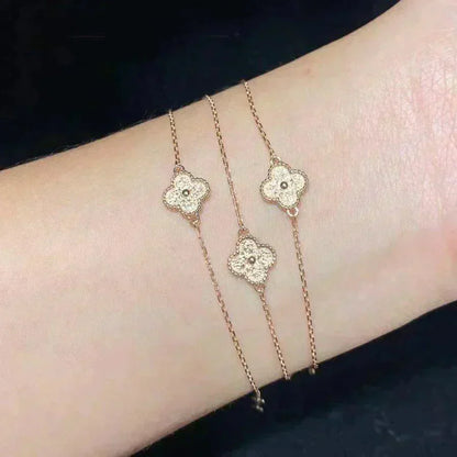 [BIJOUX]CLOVER SINGLE FLOWER BRACELET