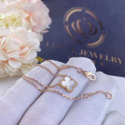 [BIJOUX]CLOVER WHITE MOP SINGLE FLOWER BRACELET