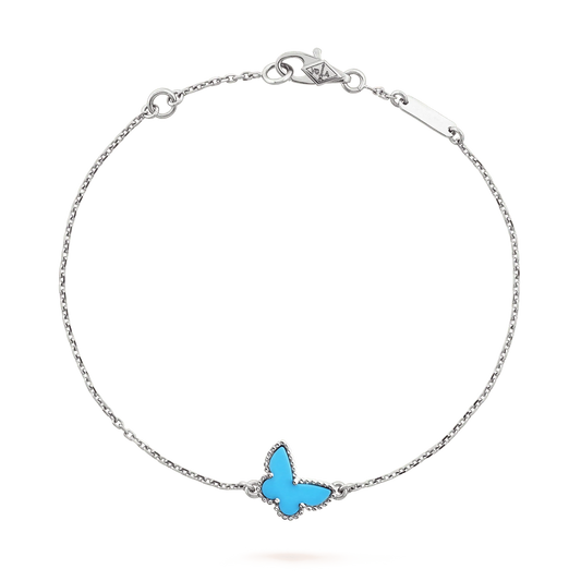 [BIJOUX]BUTTERFLY TURQUOISE BUTTERFLY BRACELET SILVER