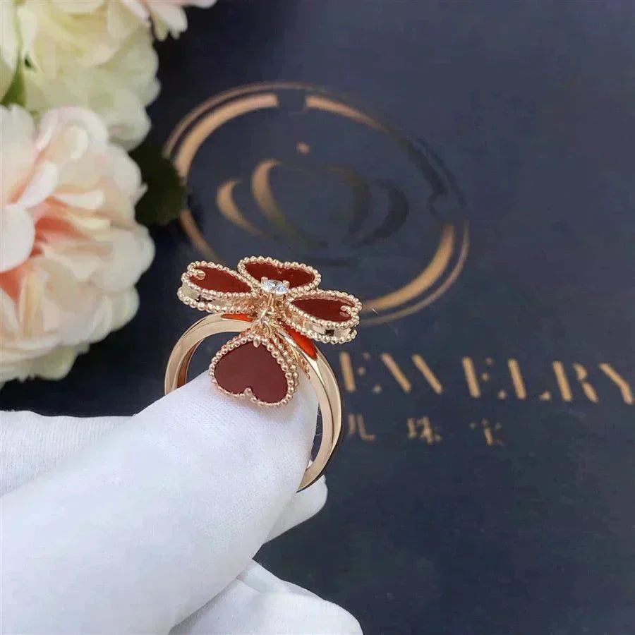 [BIJOUX]SWEET CLOVER CARNELIAN RING