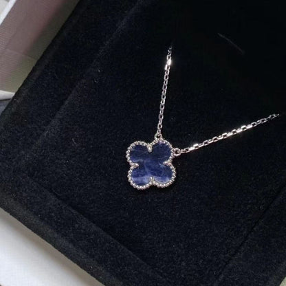 [BIJOUX]CLOVER 15MM PIETERSITE NECKLACE SILVER