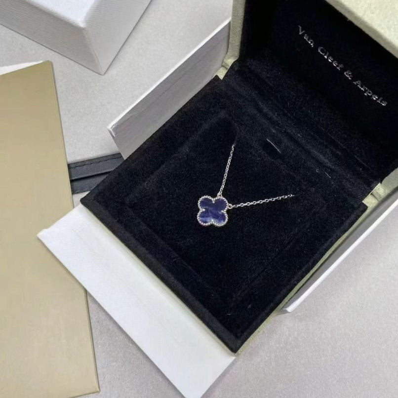 [BIJOUX]CLOVER 15MM PIETERSITE NECKLACE SILVER