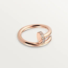 [BIJOUX]BAGUE JUSTE 2.65MM OR ROSE DIAMANT