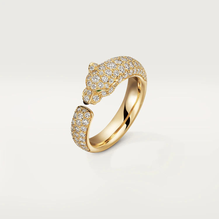 [BIJOUX]BAGUE PANTHERE OR ROSE DIAMANT