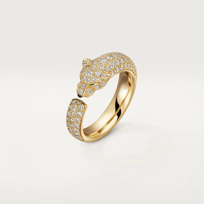 [BIJOUX]BAGUE PANTHERE OR ROSE DIAMANT