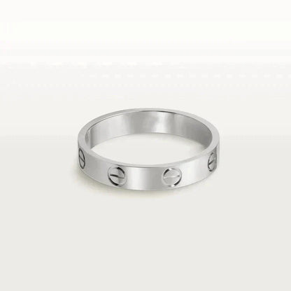 [BIJOUX]BAGUE LOVE 4MM 1 DIAMANT ARGENT