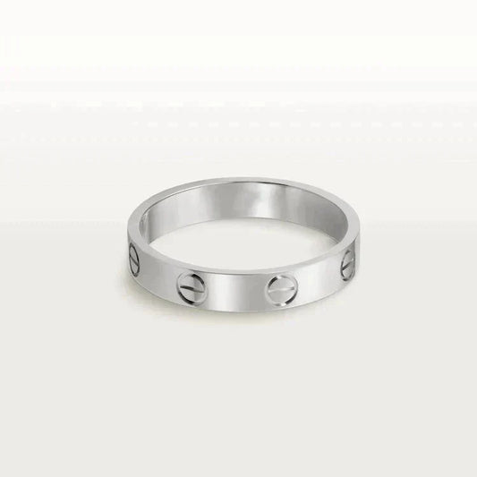 [BIJOUX]LOVE RING 4MM 1 DIAMOND SILVER