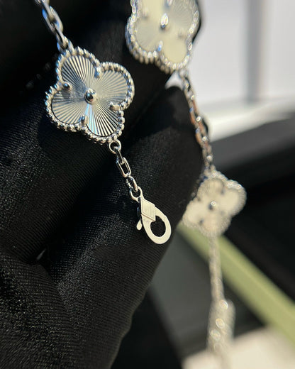 [BIJOUX]CLOVER SILVER 5 MOTIFS BRACELET